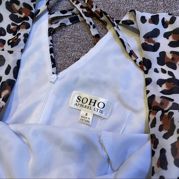 Leopard Print V-Neck Maxi Dress - Picture 5 of 8